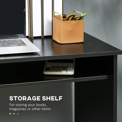 Writing Desk Laptop Table Workstation with Shelf Home Office