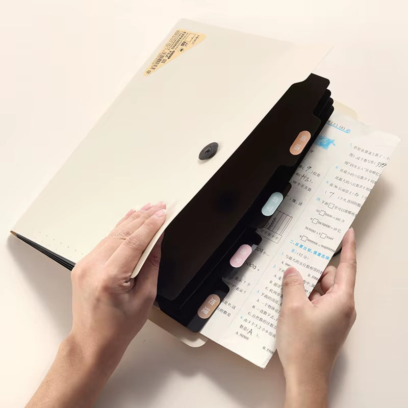 Expanding 5/8/13 Layers A4 File Documents Organizer Folder Test Paper Storage Bag Office File Bag School Office Stationery