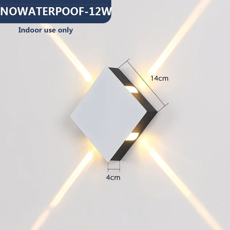 LED Wall Lamp Bedside Lamp Bedroom Living Room Wall Lamp Modern Simple Creative Corridor Hotel Cross Star Wall Light AC85-265V