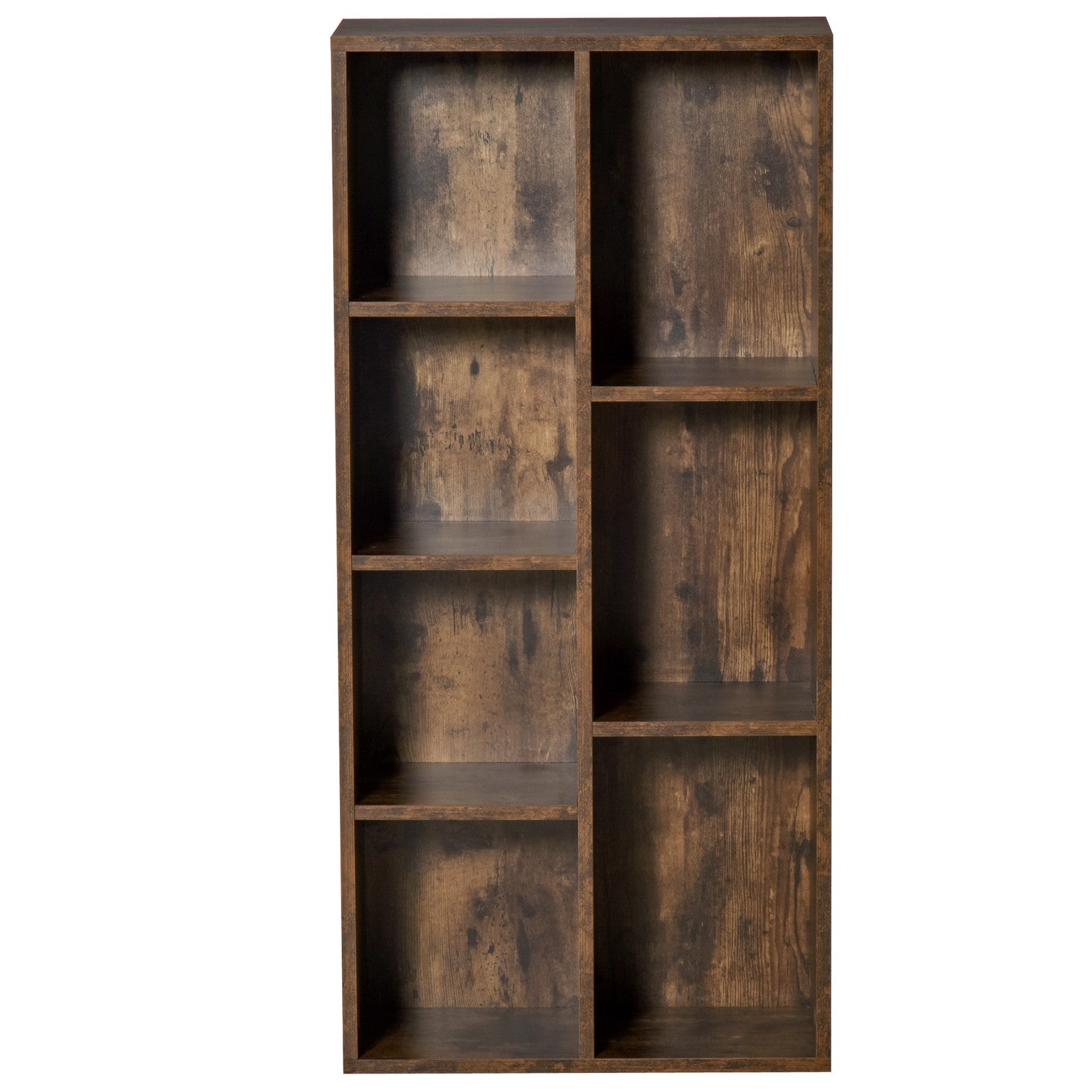 Bookcase Modern Bookshelf Cabinet for Home Office Rustic Brown