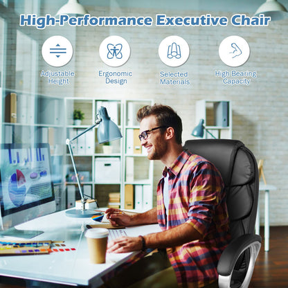 Executive Office Chair with Adjustable Height for Home Office Meeting Room
