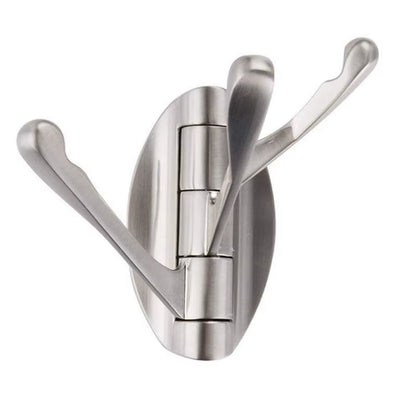 Stainless Steel Bathroom Swivel Towel Bar, Swing Hanger Towel Rack with Hook Space Saving Wall Mount Rotating Towel Rail