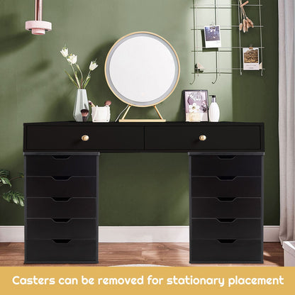 5 Drawer Chest with Wheels for Home and Office