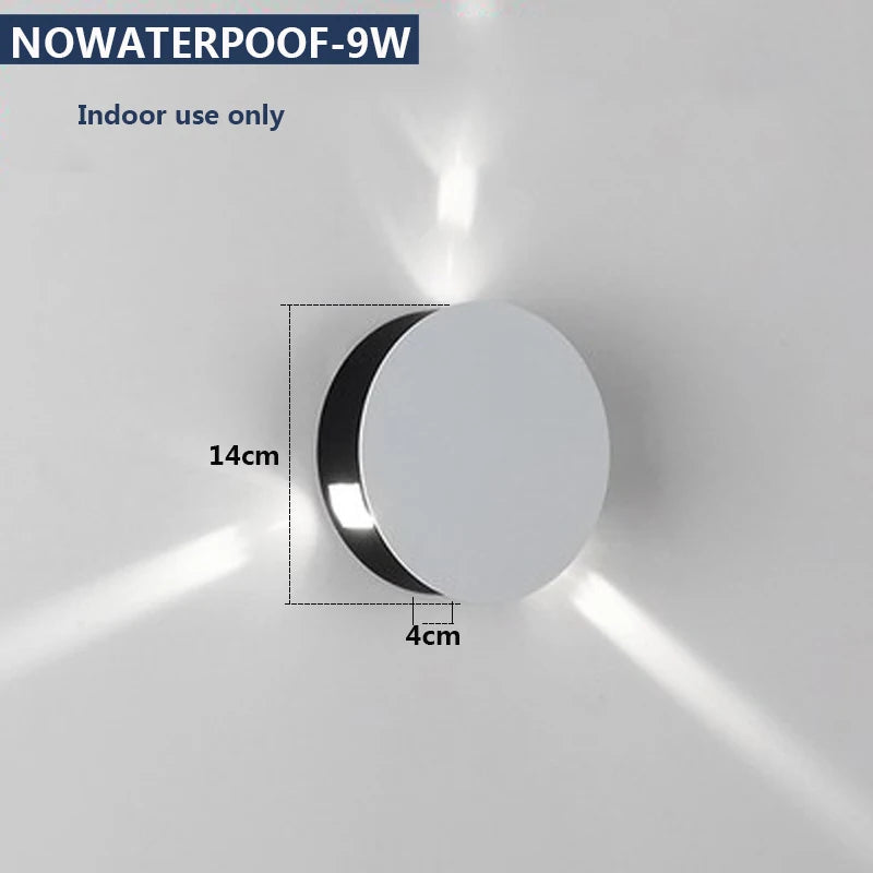 LED Wall Lamp Bedside Lamp Bedroom Living Room Wall Lamp Modern Simple Creative Corridor Hotel Cross Star Wall Light AC85-265V