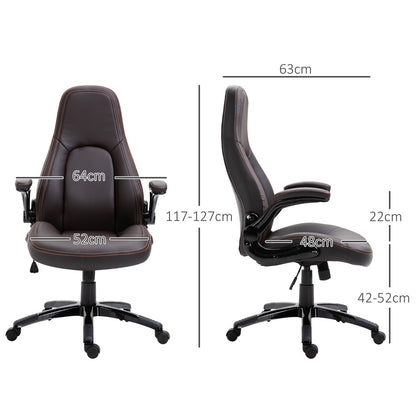 PU Leather Office Chair High Back Swivel Office Chair with Adjustable Height