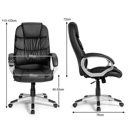 Executive Office Chair with Adjustable Height for Home Office Meeting Room