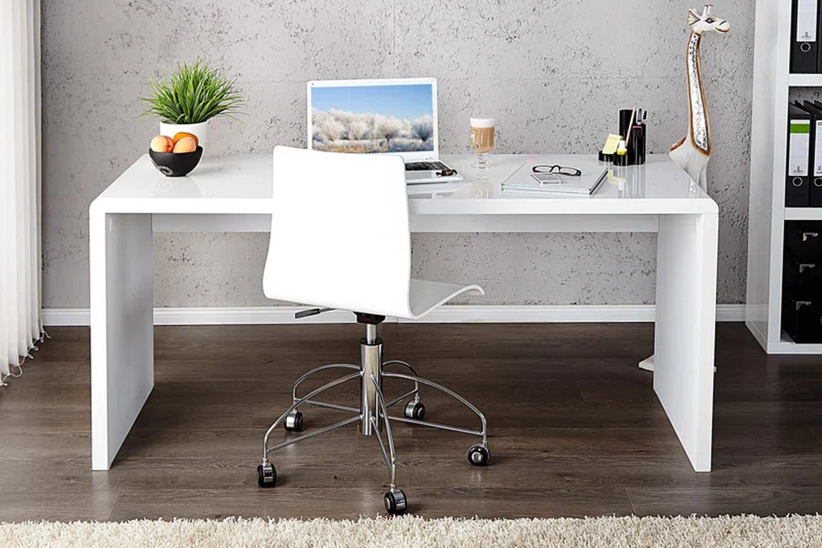 Mackenzie High Gloss Computer Desk - Modern Design Home Office