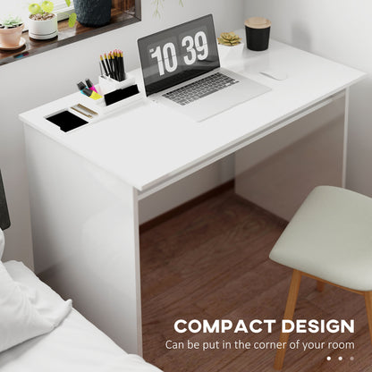 Writing Desk Laptop Table Workstation with Shelf Home Office