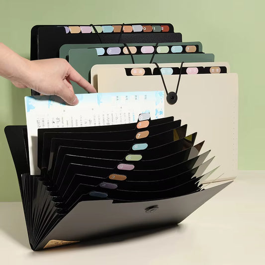 Expanding 5/8/13 Layers A4 File Documents Organizer Folder Test Paper Storage Bag Office File Bag School Office Stationery