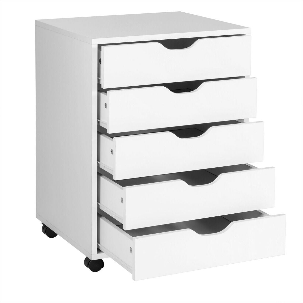 5 Drawer Chest with Wheels for Home and Office