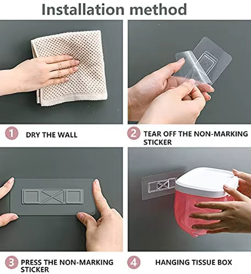Punch-Free Toilet Paper Box Tissue Box Waterproof Mobile Phone Storage Toilet Paper Storage Rack Tissue Bathroom Supplies