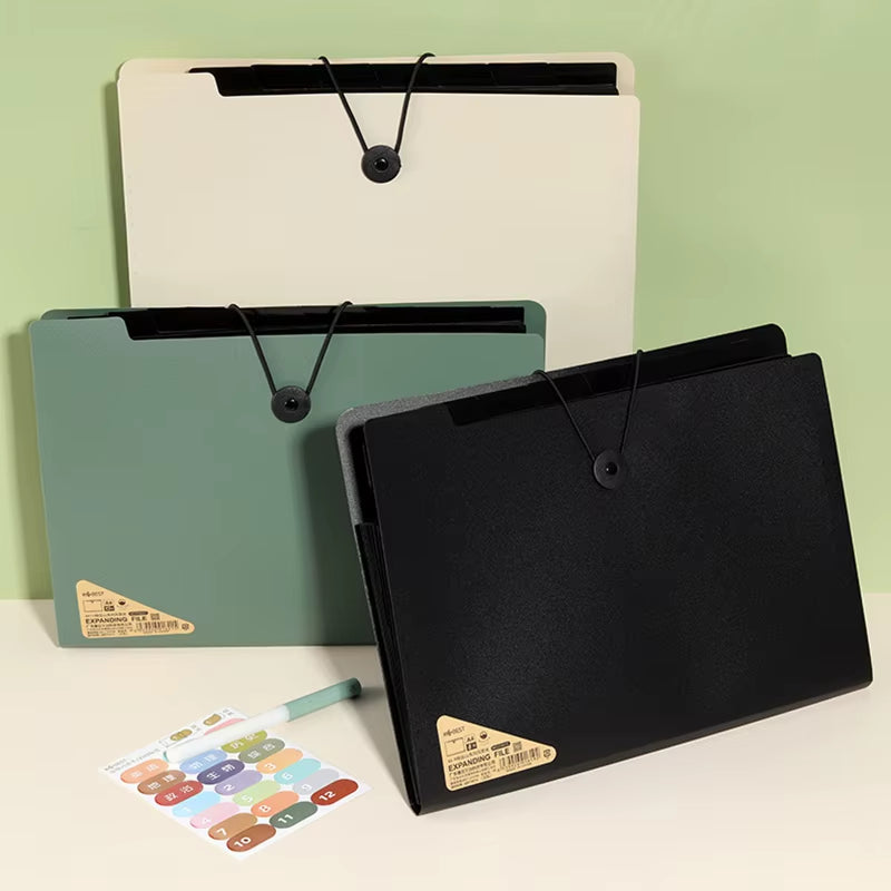 Expanding 5/8/13 Layers A4 File Documents Organizer Folder Test Paper Storage Bag Office File Bag School Office Stationery