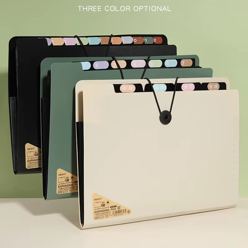Expanding 5/8/13 Layers A4 File Documents Organizer Folder Test Paper Storage Bag Office File Bag School Office Stationery
