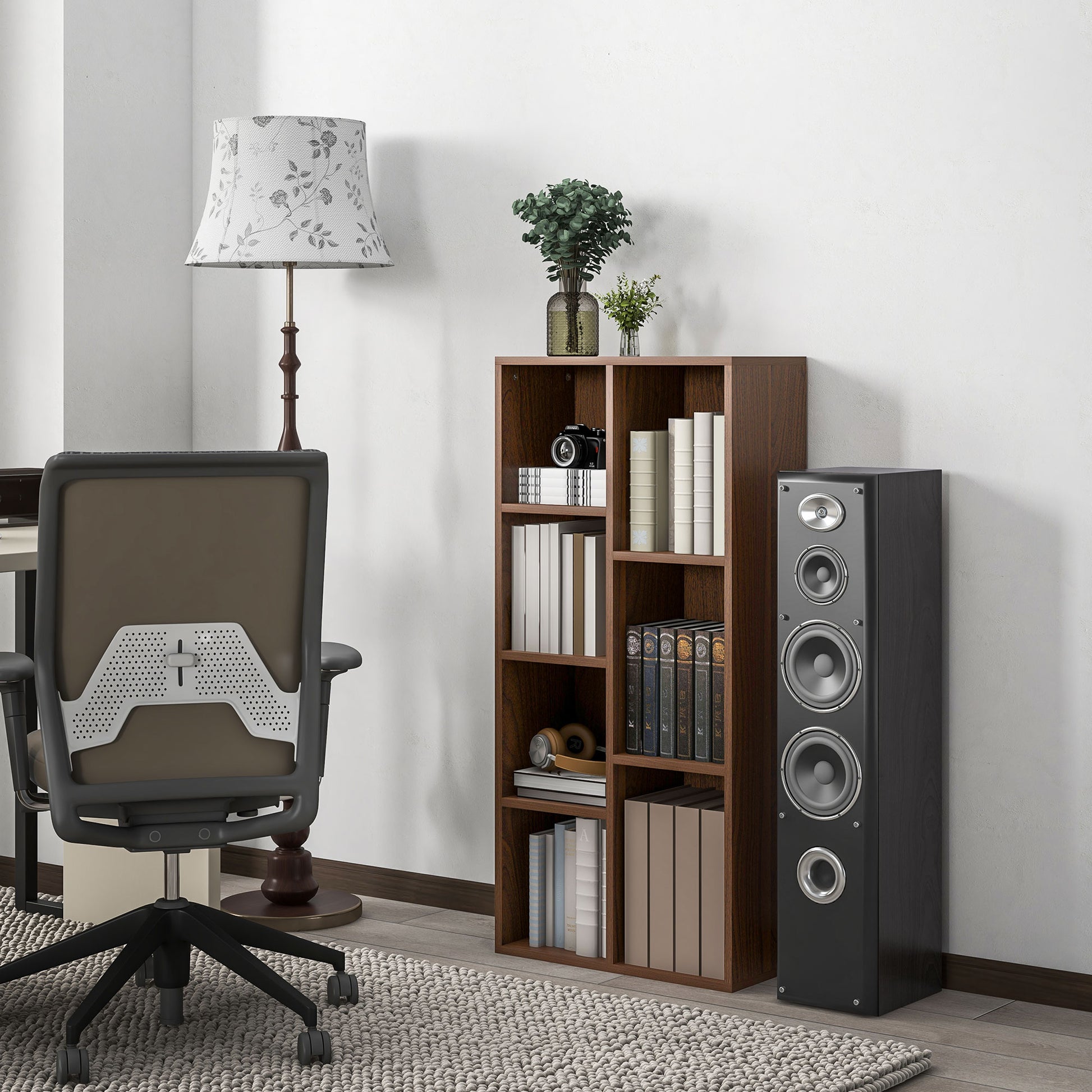 Bookcase Modern Bookshelf Cabinet for Home Office