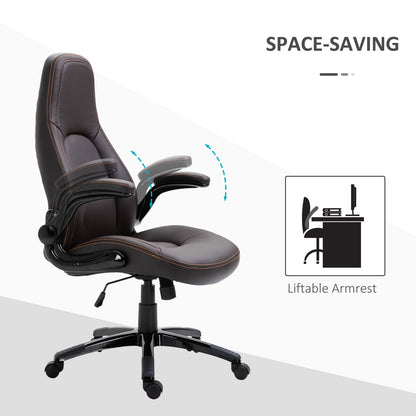 PU Leather Office Chair High Back Swivel Office Chair with Adjustable Height