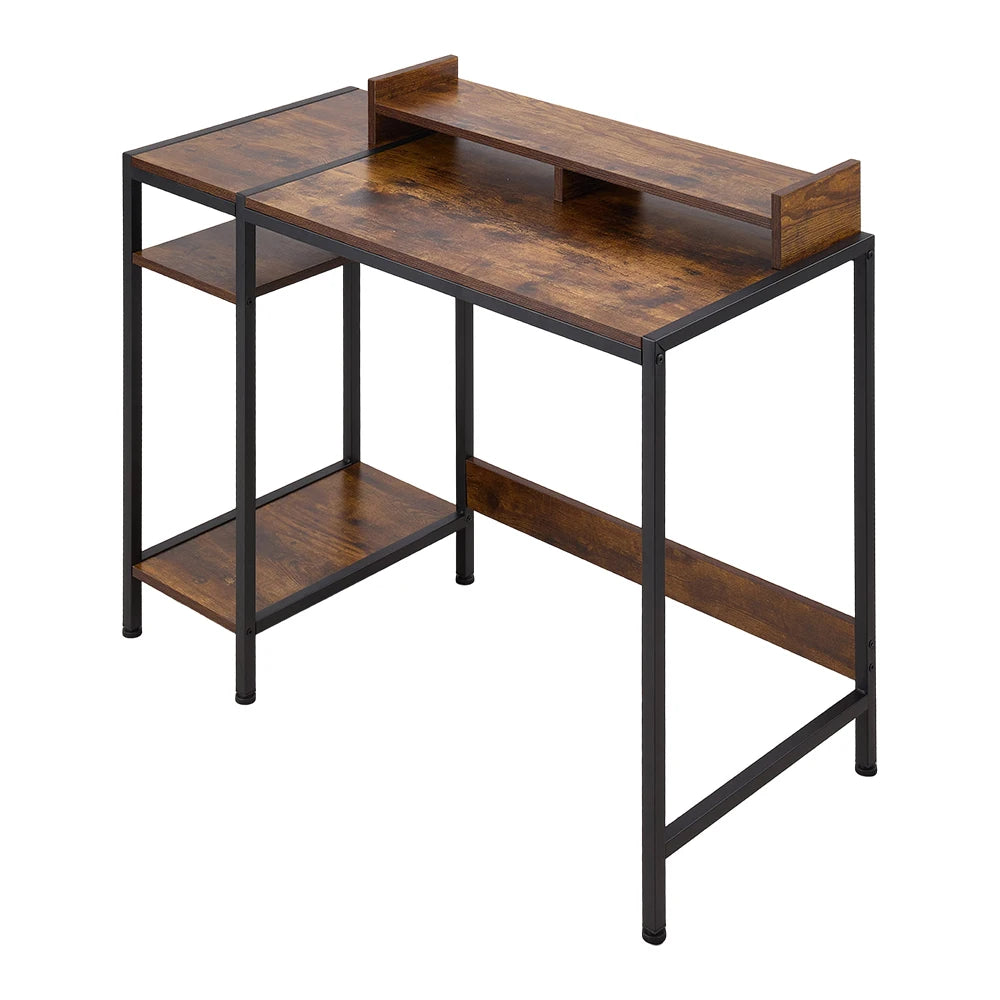 Office Desk with Monitor Stand Home Office Portable Work Studying Table, 100Cm Wx 46Cm D X 84Cm H