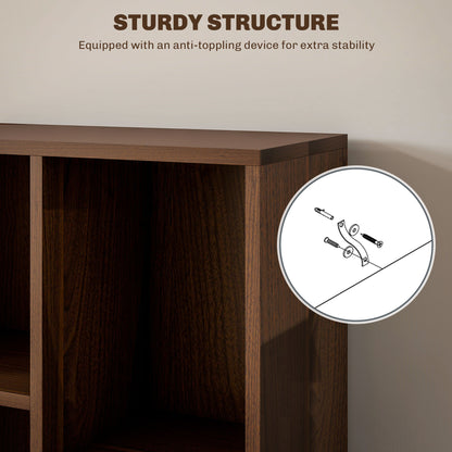 Bookcase Modern Bookshelf Cabinet for Home Office
