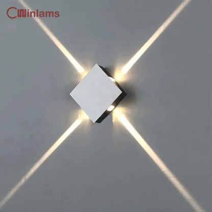 LED Wall Lamp Bedside Lamp Bedroom Living Room Wall Lamp Modern Simple Creative Corridor Hotel Cross Star Wall Light AC85-265V