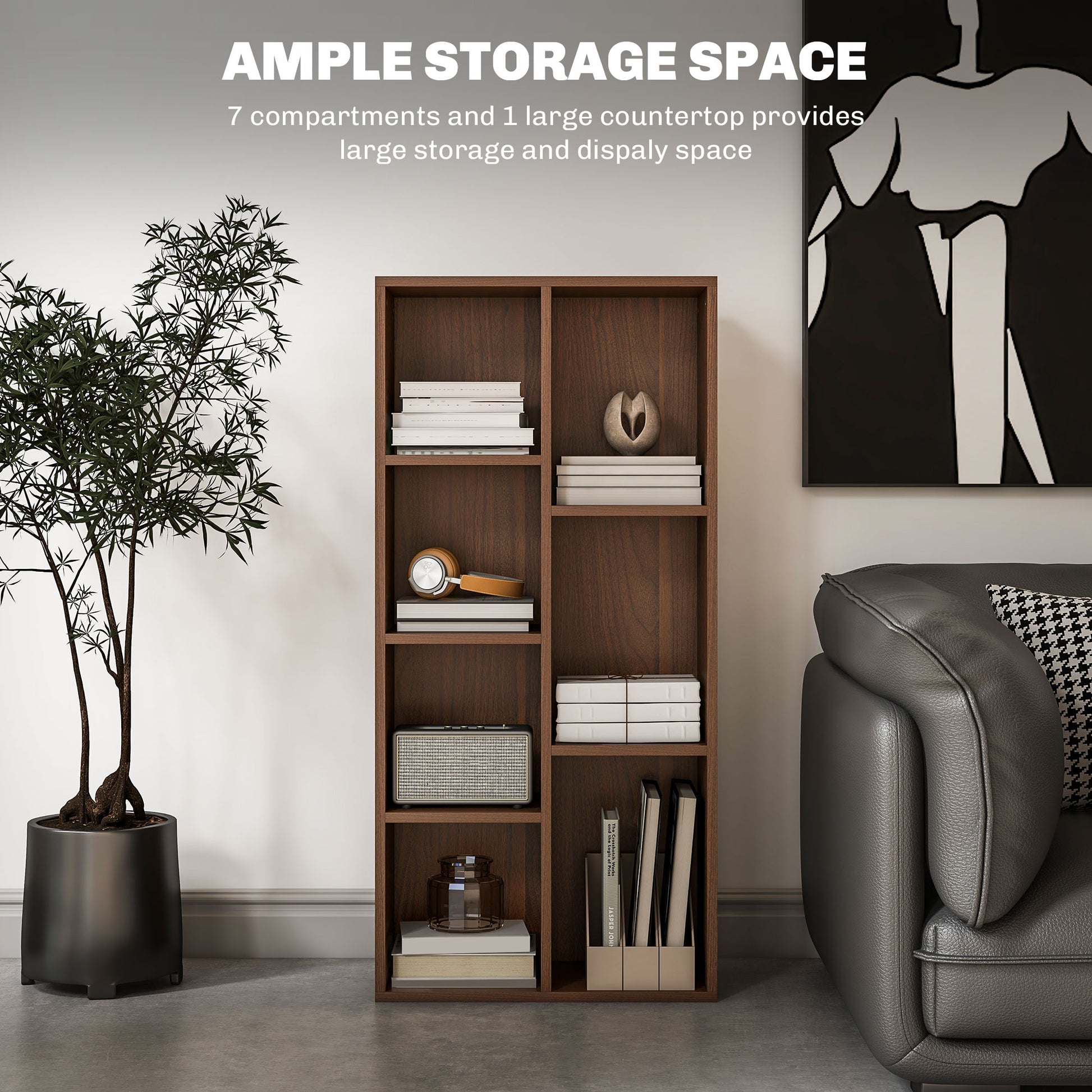 Bookcase Modern Bookshelf Cabinet for Home Office