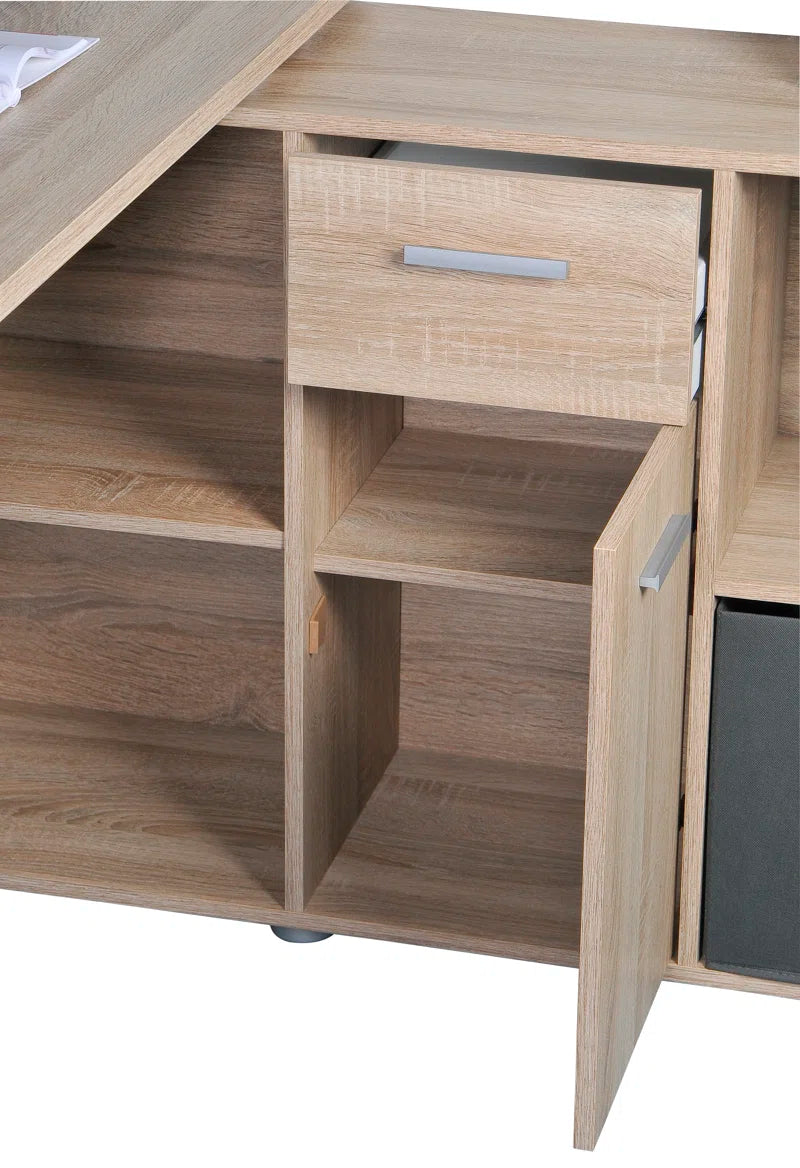 Elizabeth 2 L-Shaped Writing Desk Office Set