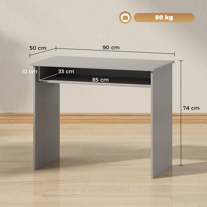 Writing Desk Laptop Table Workstation with Shelf Home Office