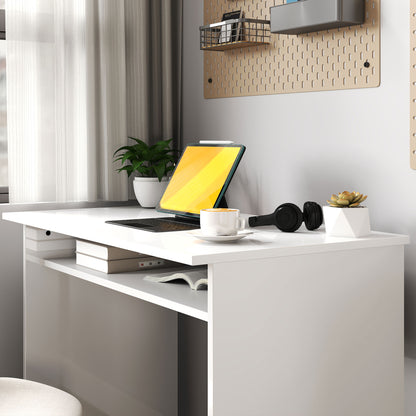 Writing Desk Laptop Table Workstation with Shelf Home Office