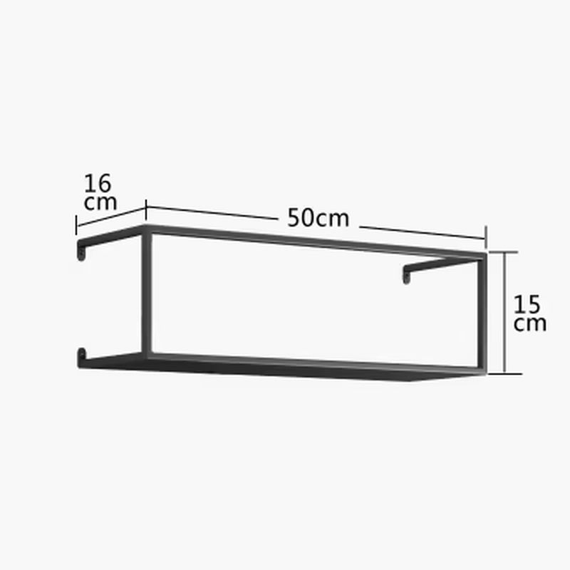 Wall Wrought Iron Shelf Home Storage Rack Living Room Shelf Background Wall Decoration Partition Potted Plant Frame Book Rack