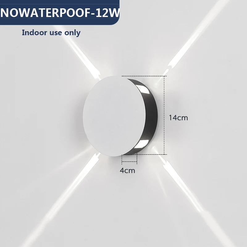 LED Wall Lamp Bedside Lamp Bedroom Living Room Wall Lamp Modern Simple Creative Corridor Hotel Cross Star Wall Light AC85-265V