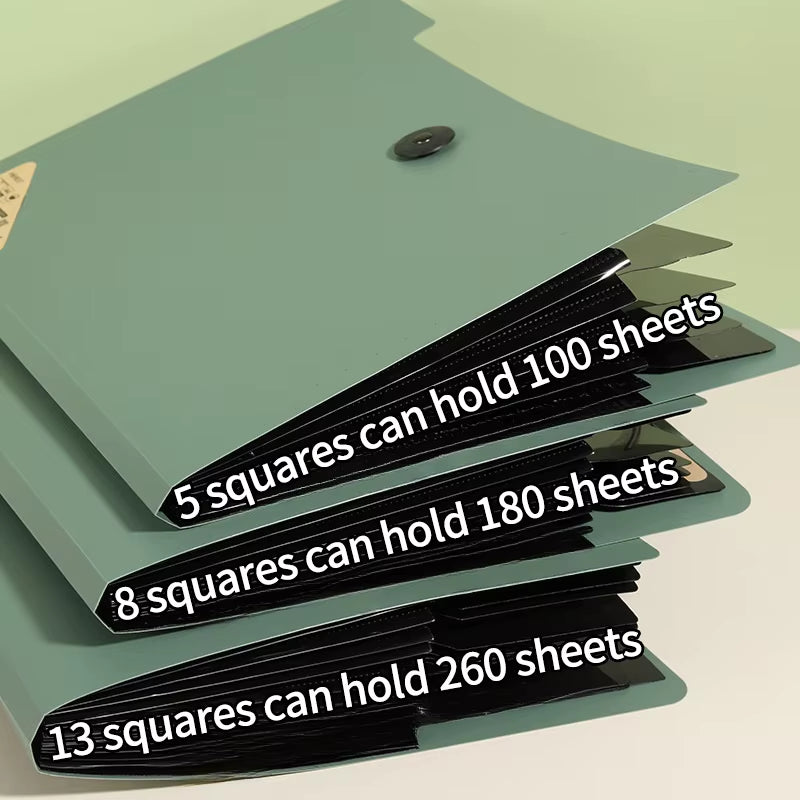 Expanding 5/8/13 Layers A4 File Documents Organizer Folder Test Paper Storage Bag Office File Bag School Office Stationery