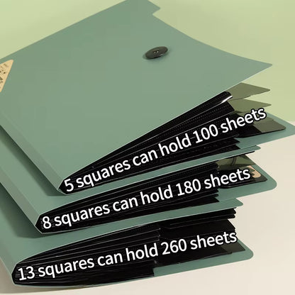 Expanding 5/8/13 Layers A4 File Documents Organizer Folder Test Paper Storage Bag Office File Bag School Office Stationery