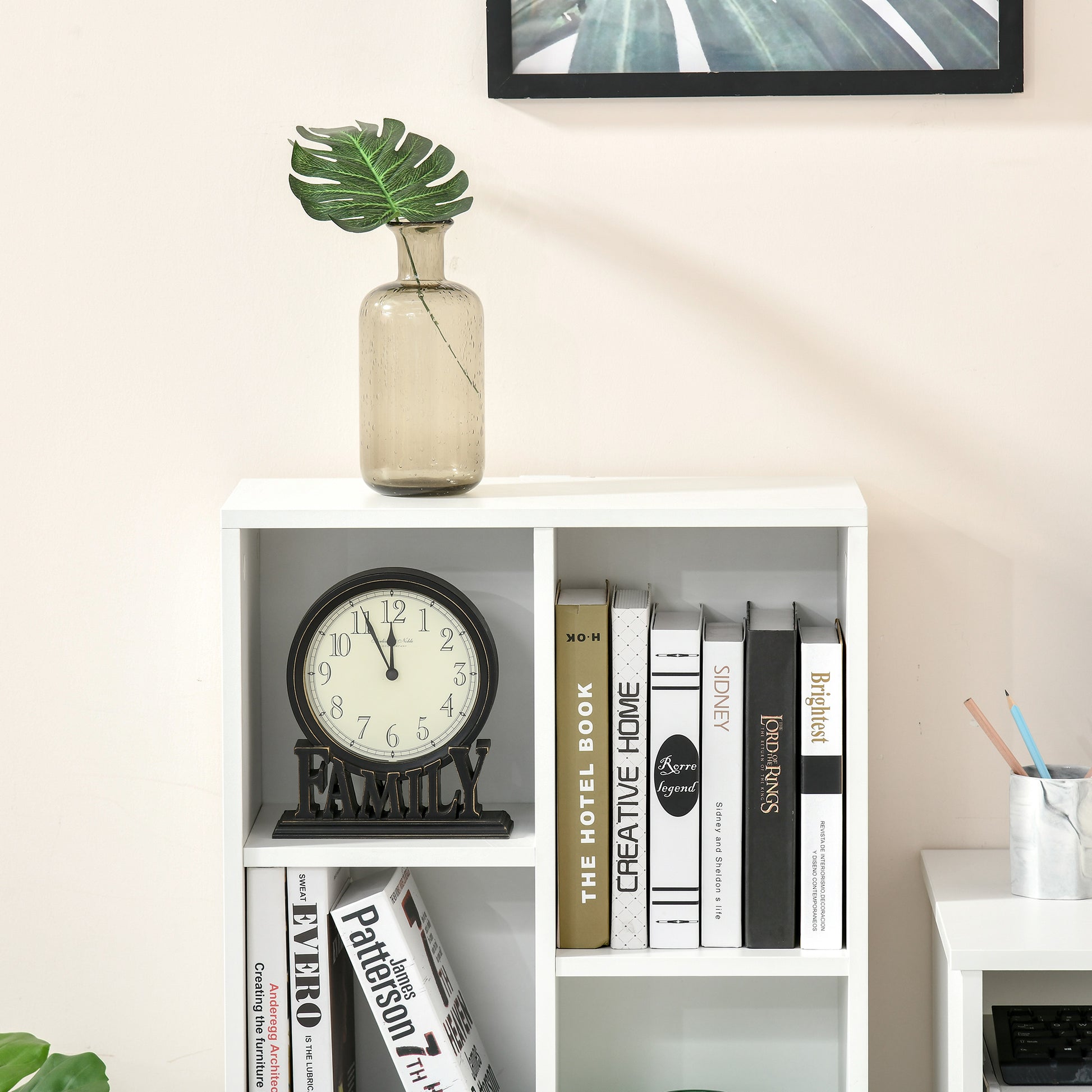 Bookcase Modern Bookshelf Cabinet for Home Office