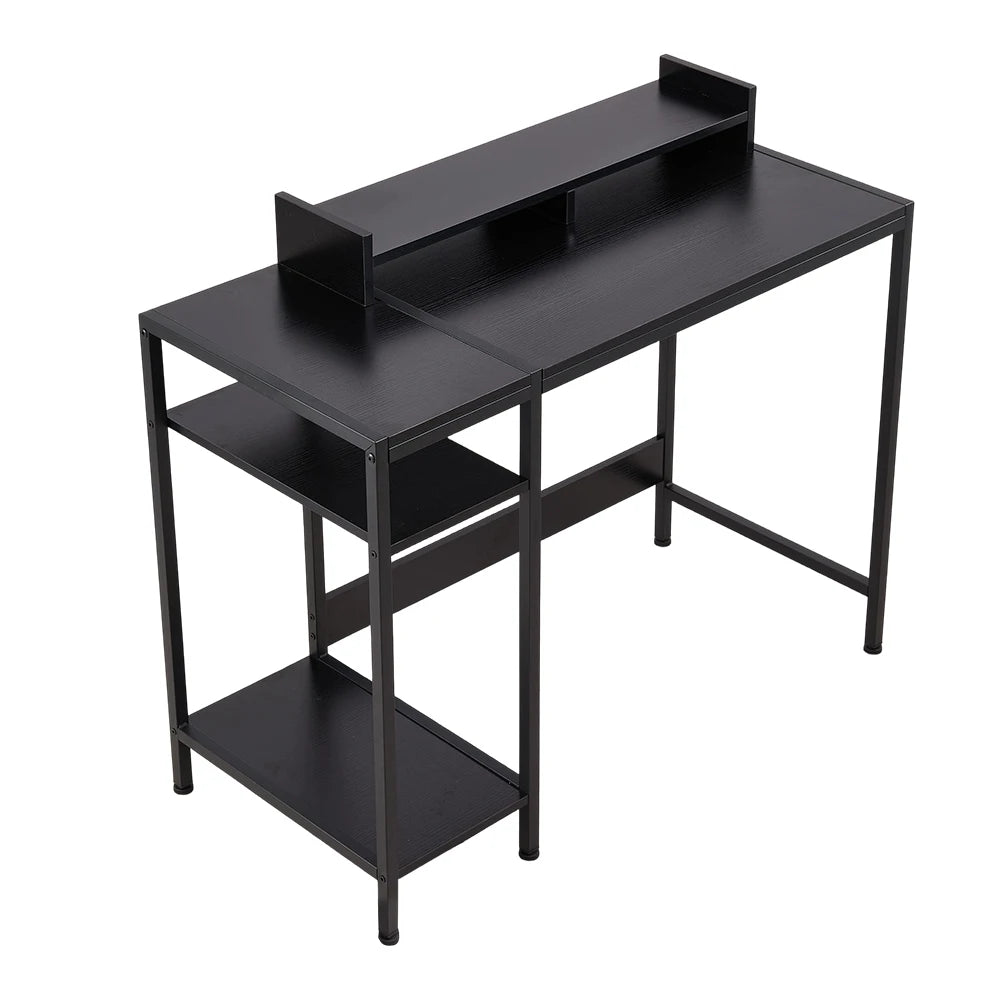 Office Desk with Monitor Stand Home Office Portable Work Studying Table, 100Cm Wx 46Cm D X 84Cm H