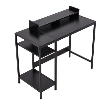 Office Desk with Monitor Stand Home Office Portable Work Studying Table, 100Cm Wx 46Cm D X 84Cm H