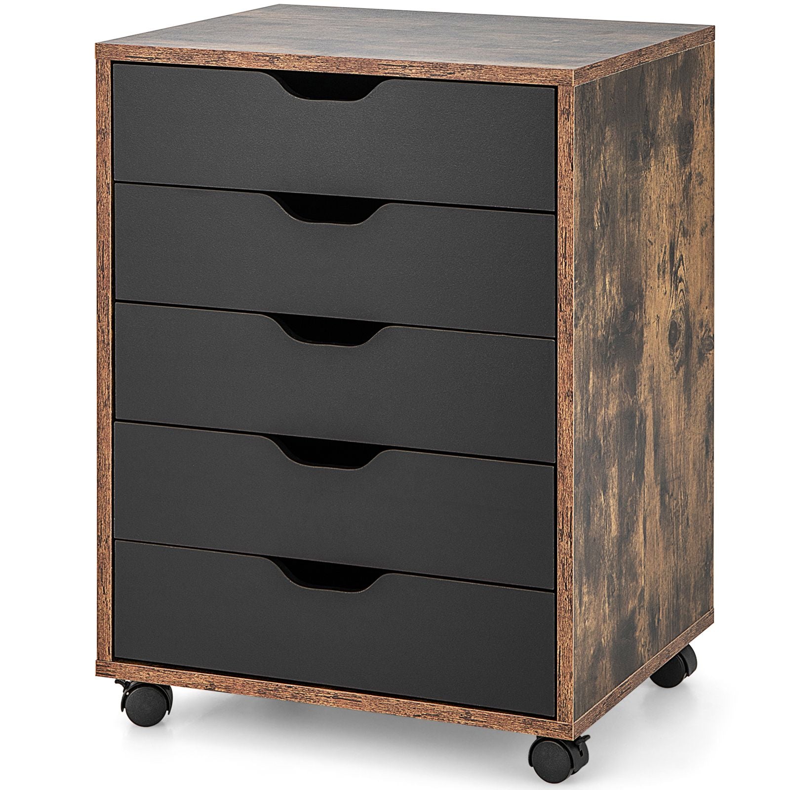 5 Drawer Chest with Wheels for Home and Office