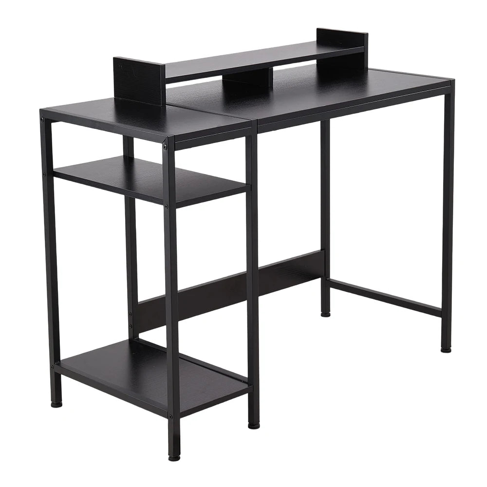 Office Desk with Monitor Stand Home Office Portable Work Studying Table, 100Cm Wx 46Cm D X 84Cm H