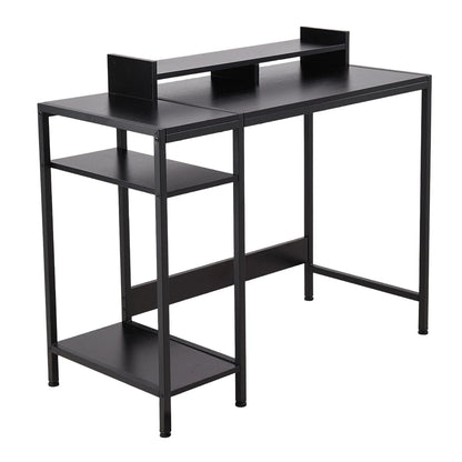 Office Desk with Monitor Stand Home Office Portable Work Studying Table, 100Cm Wx 46Cm D X 84Cm H