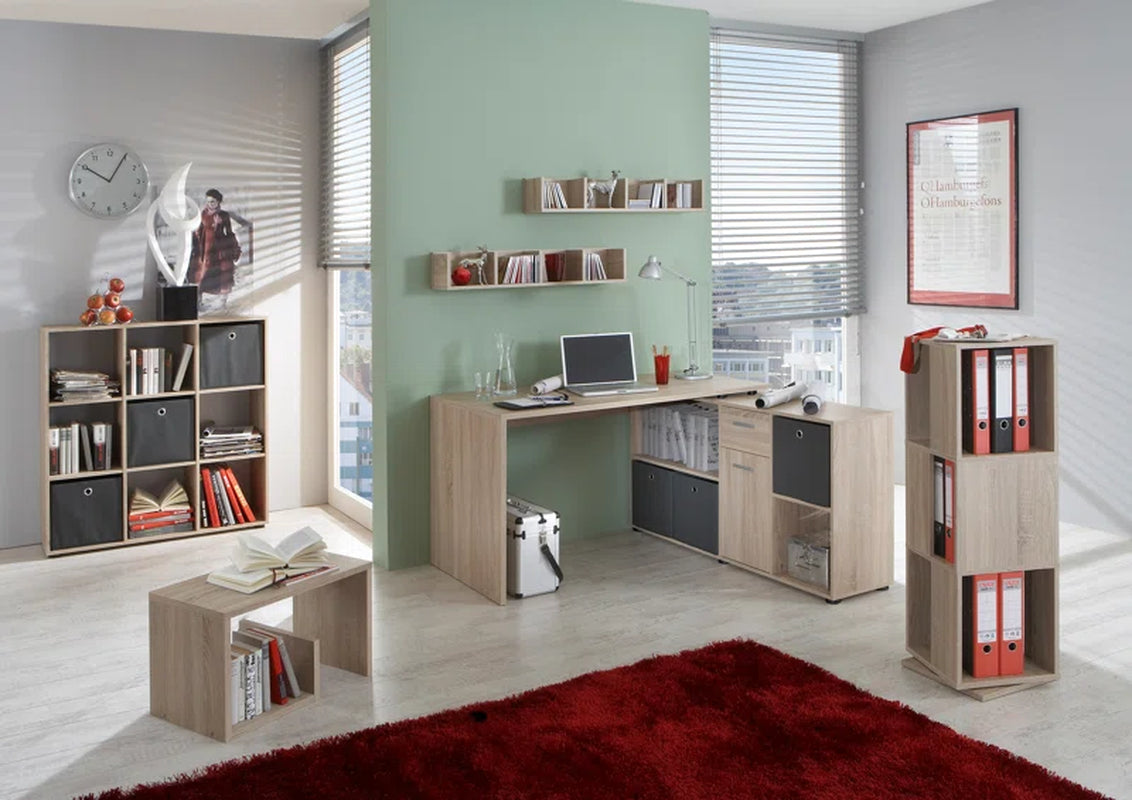 Elizabeth 2 L-Shaped Writing Desk Office Set